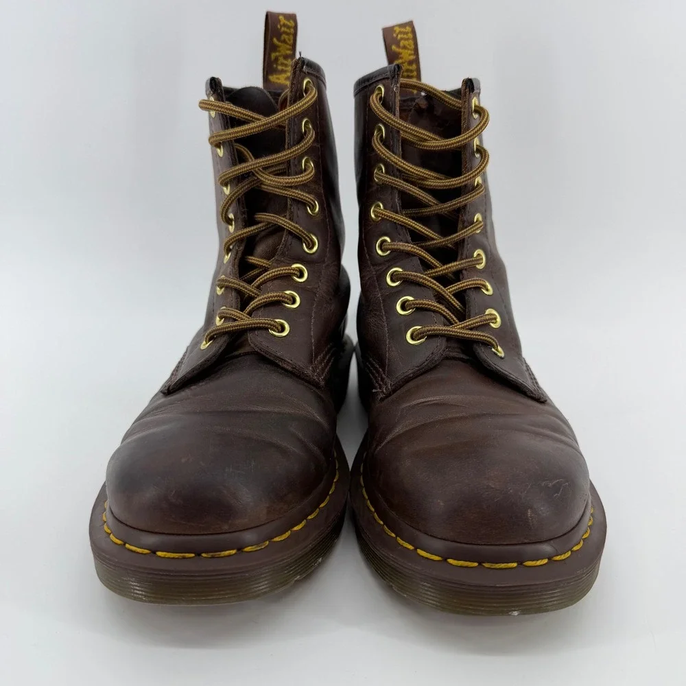 Dr. Martens 1460 Boots Unisex 7L 6M Brown Crazy Horse Leather 8-Eye 11822